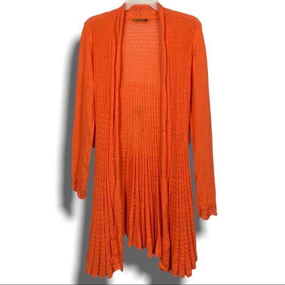 belldini womens mango open knit longer cardigan Medium exc condition - Picture 5 of 6